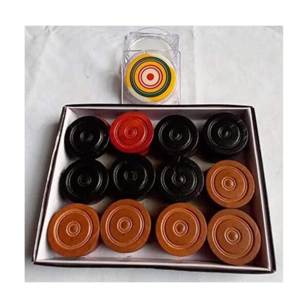 Carrom Monedas de madera para tablero 24 monedas 1_5