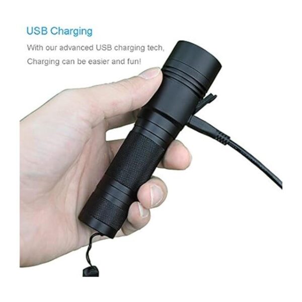 TATTU U1S Linterna UV recargable de 365 nm con luz negra_2