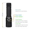 TATTU U1 Linterna UV recargable de 395 nm luz negra luz_2