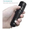 TATTU U1 Linterna UV recargable de 395 nm luz negra luz_3