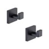 TASTOS Ganchos para toallas de baño color negro mate