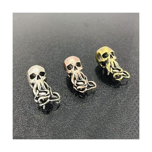 Cuentas de latón antiguo con forma de pulpo EDC para