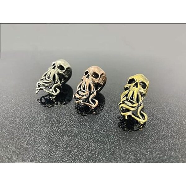 Cuentas de latón antiguo con forma de pulpo EDC para