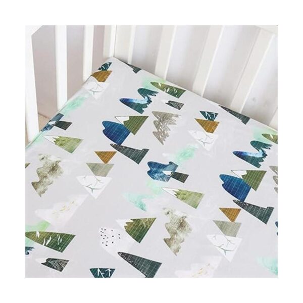 Sábana de cuna para bebé niño de montaña sábanas de cama_3