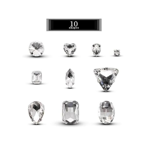 TANOSII 100 diamantes de imitación para coser formas_2