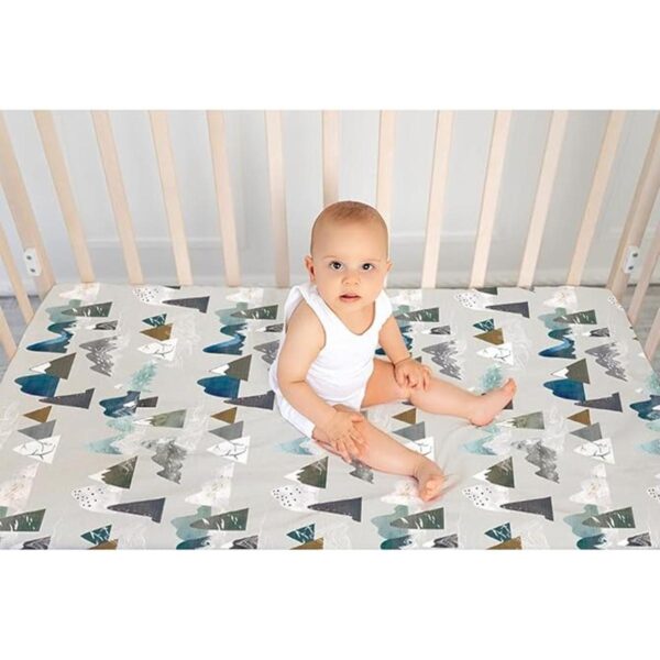 Sábana de cuna para bebé niño de montaña sábanas de cama_6