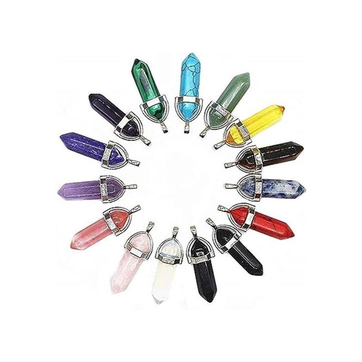 TANG SONG 15 cuentas de chakra puntiagudas curativas en