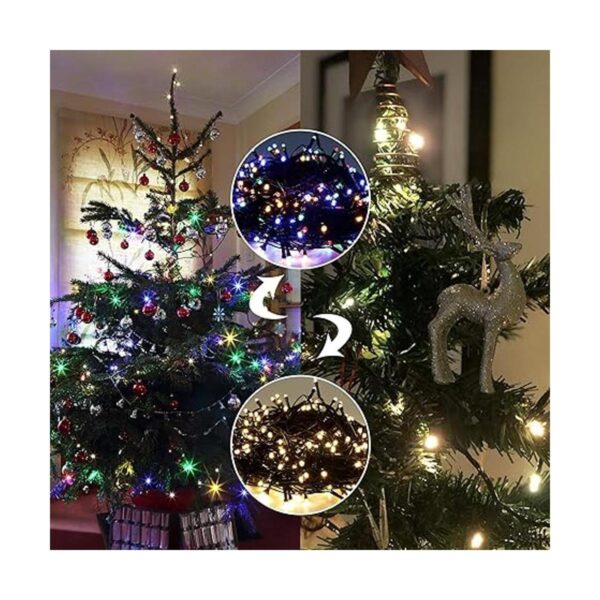 Twinkle Star Tira de luces de Navidad 66 pies 200 luces_2