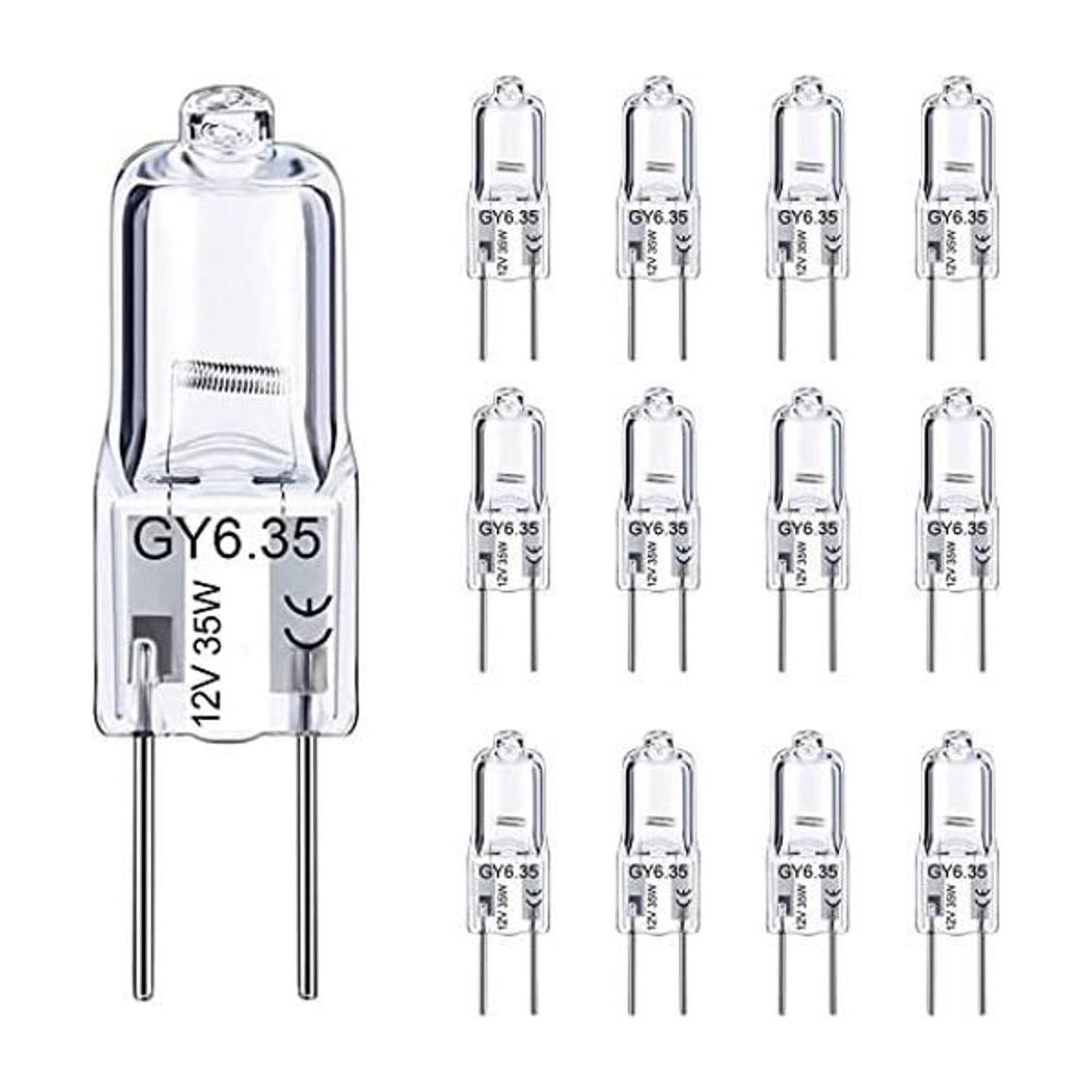 GY6.35 Bombillas halógenas de 12 voltios y 35 vatios