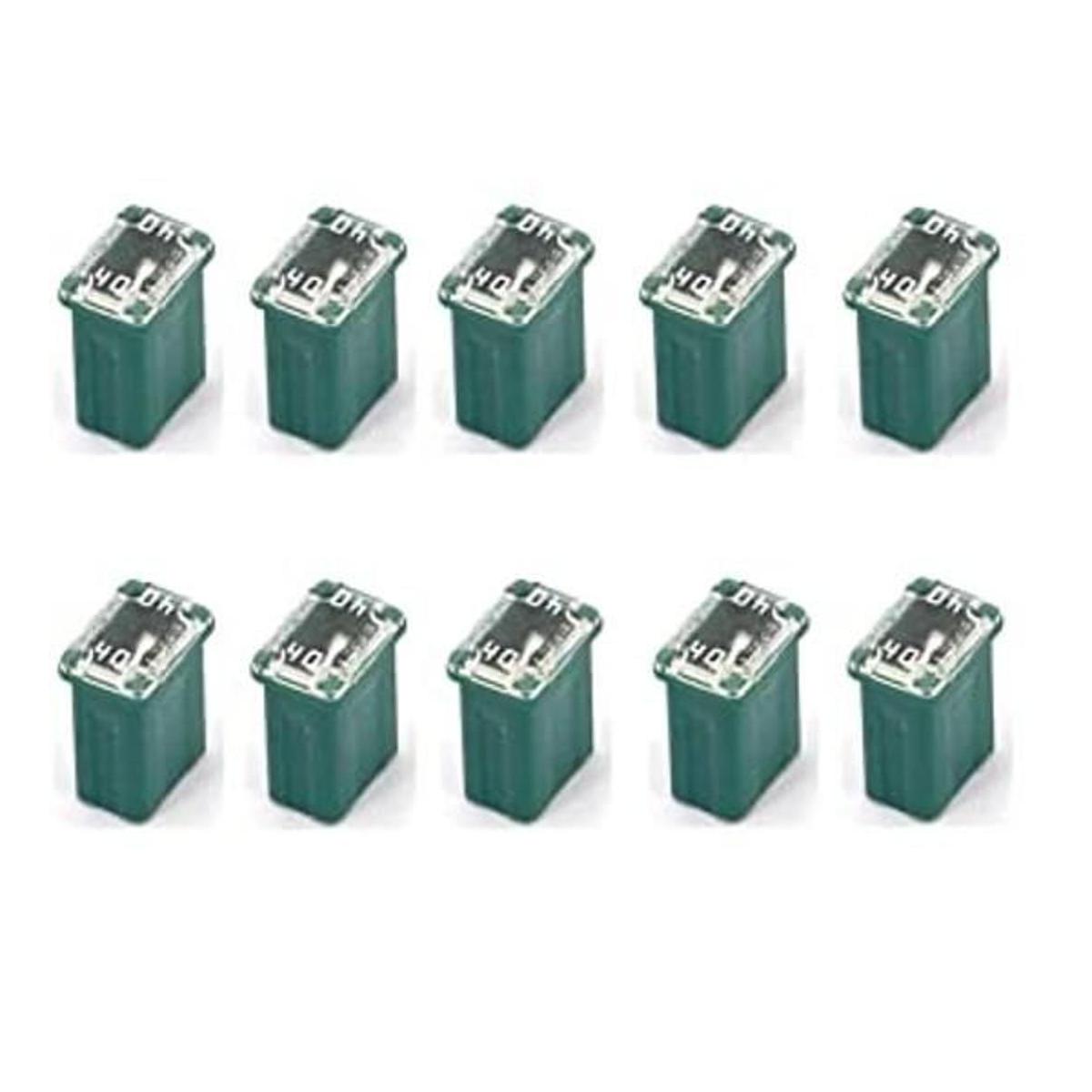 Paquete de 10 fusibles microcartuchos de 40 amperios