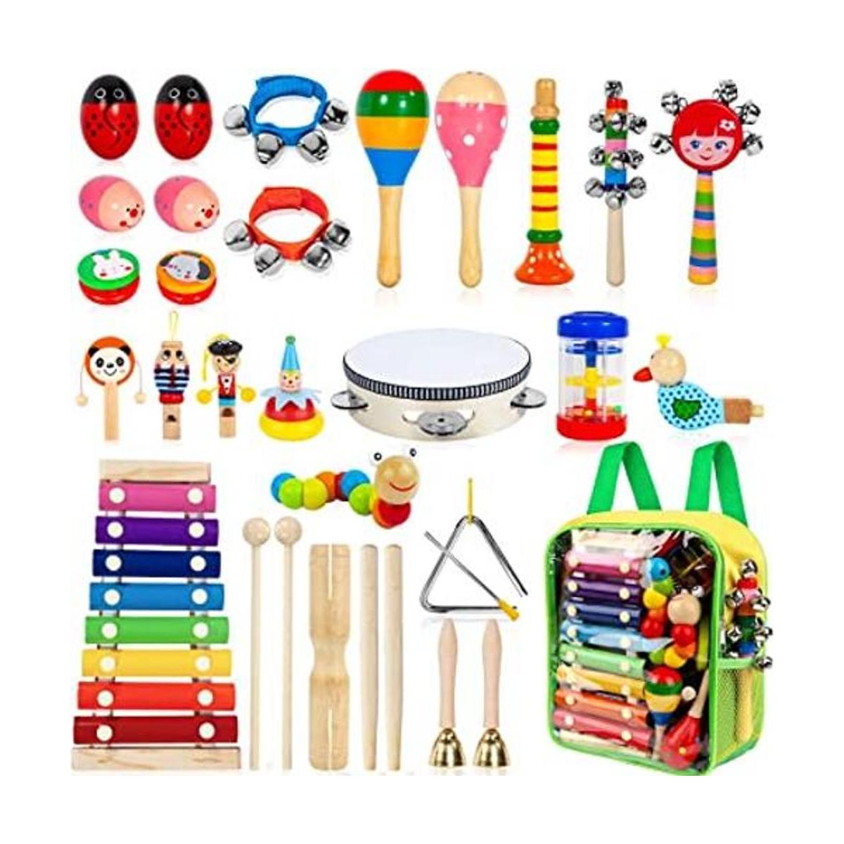 Instrumentos musicales para niños 33 piezas 18 tipos