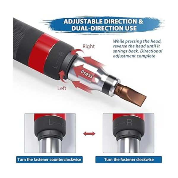 TAILUG Destornillador de impacto reversible manual de