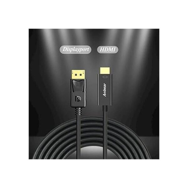 Anbear Cable de puerto a HDMI chapado en oro Displayport_3
