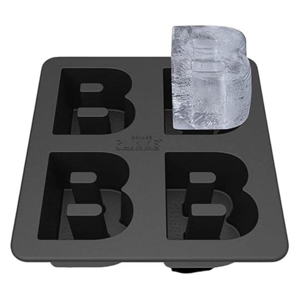 DRINKSPLINKS Moldes de silicona para hielo en forma de B_1