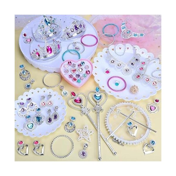 NINAOR Paquete de 56 joyas de princesa para niñas_2