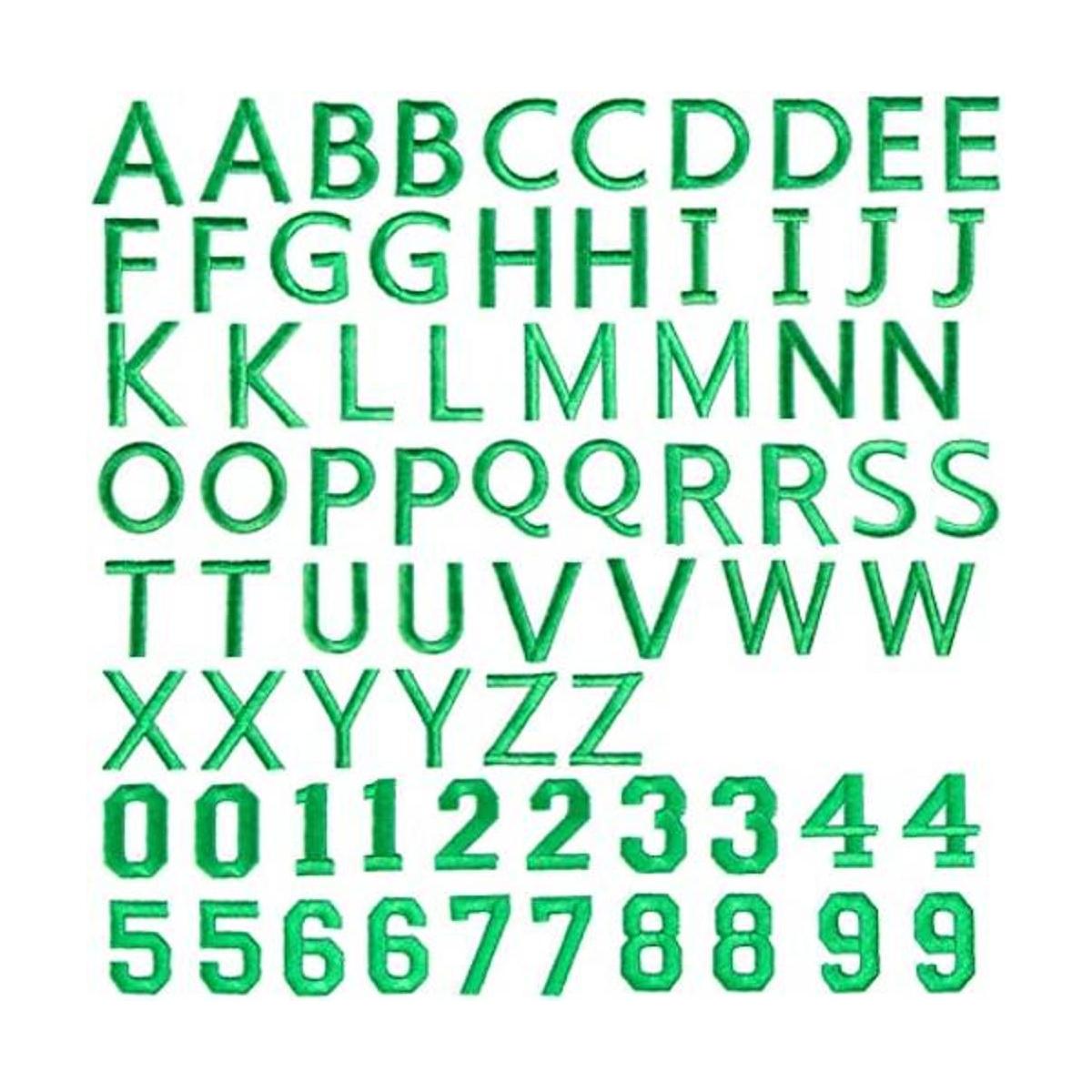 TACVEL 72 parches para planchar con letras y números