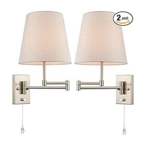 HYDELITE Moderno aplique de pared de tela de brazo_1