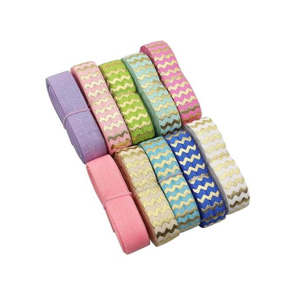 Harvey Sky 20 yardas 58 pulgadas dorado Chervon pliegue_2