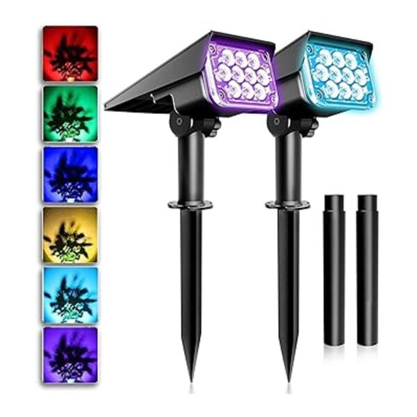Solar Color Landscape Spotlights TSUNUS IP65 Waterproof_2