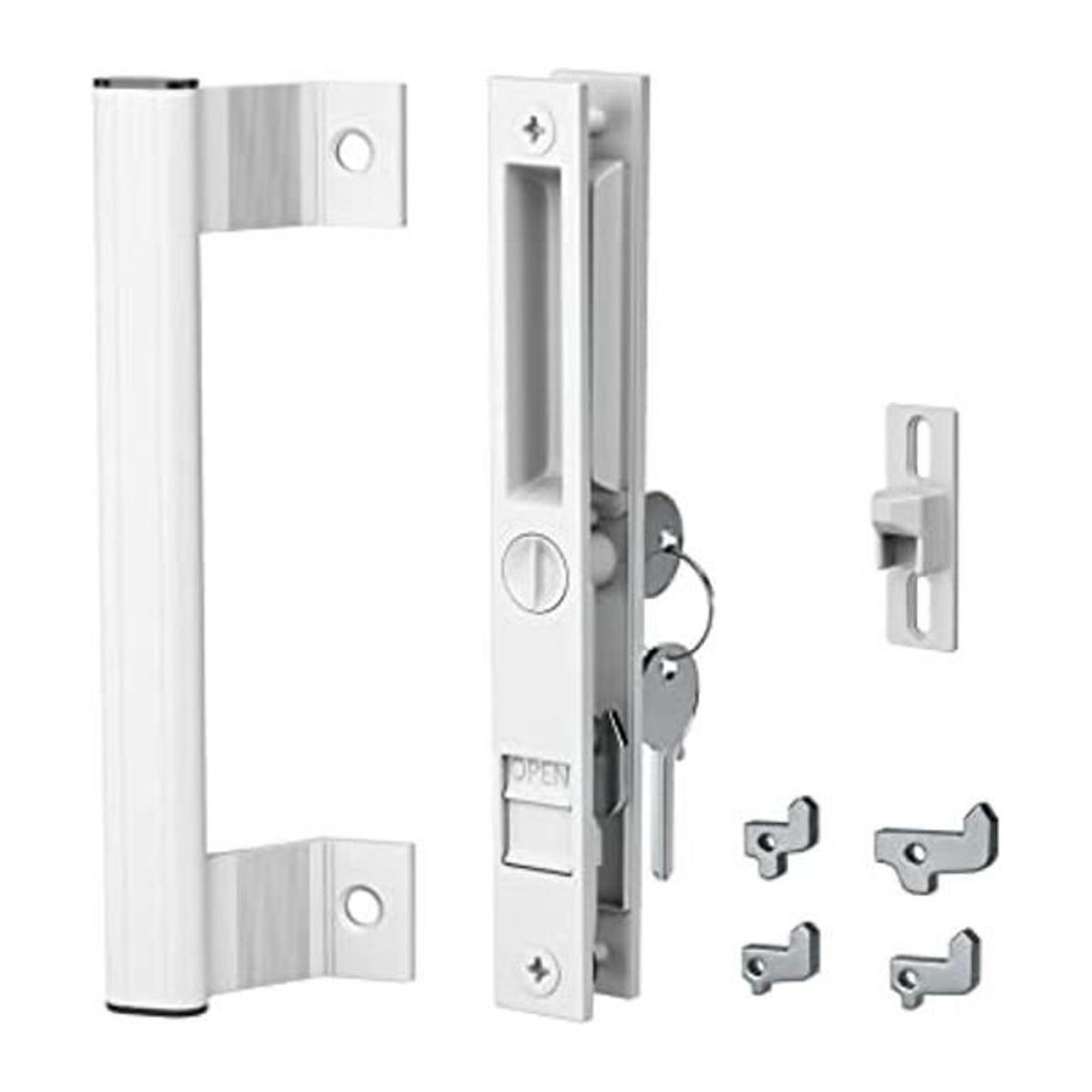 THAKEN Juego de manijas de puerta corrediza de cristal