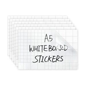 Paquete de 6 pizarras blancas instantáneas de pared de_1
