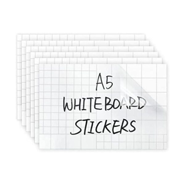 Paquete de 6 pizarras blancas instantáneas de pared de_1