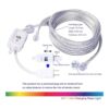 Tira de luces LED de 16.4 pies tira de luz RGB flexible_5