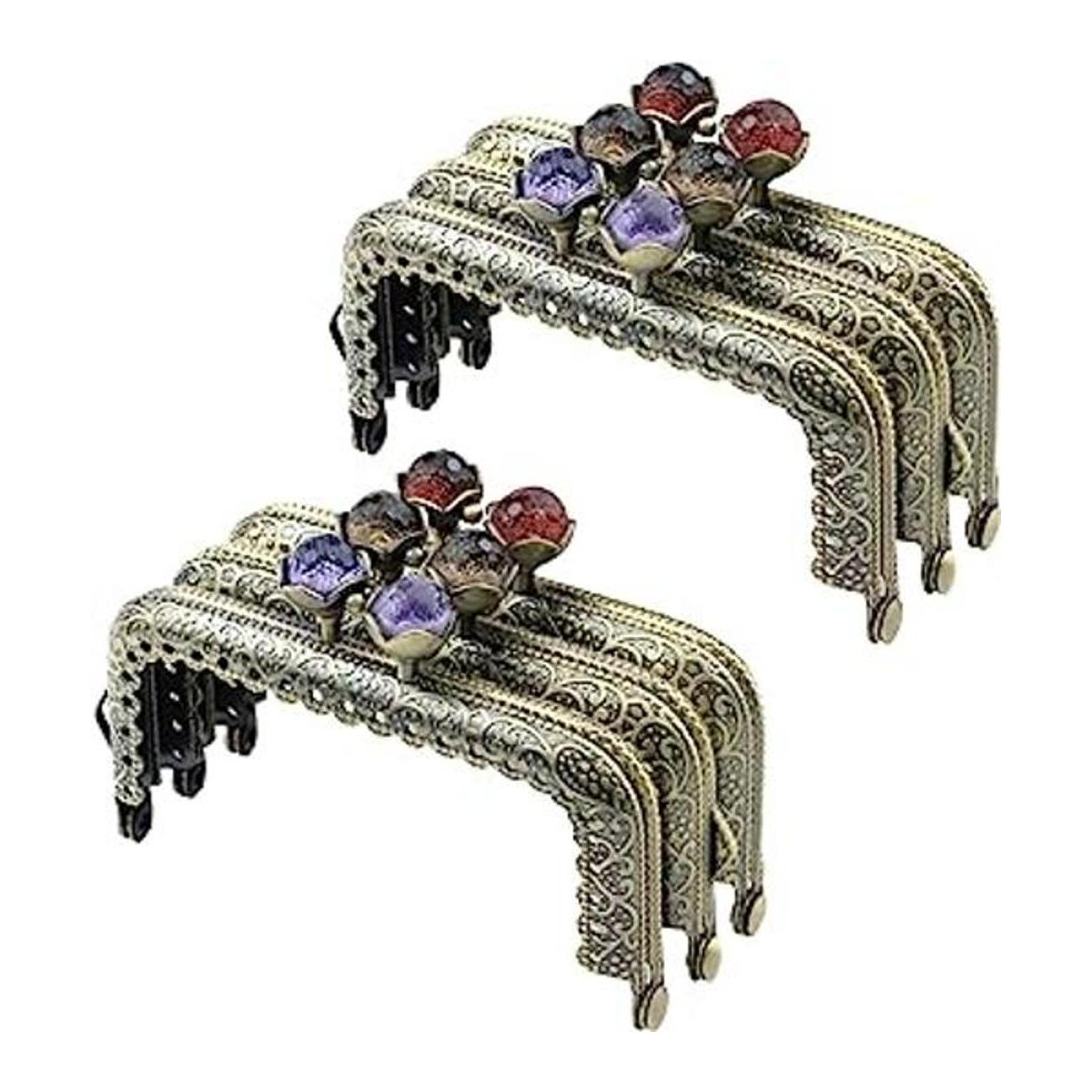 T Tulead Marco de metal de 3 colores para monedero