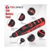 TOOLSPACE Kit de herramientas rotativas inalámbricas de_3