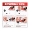 TOOLSPACE Kit de herramientas rotativas inalámbricas de_4