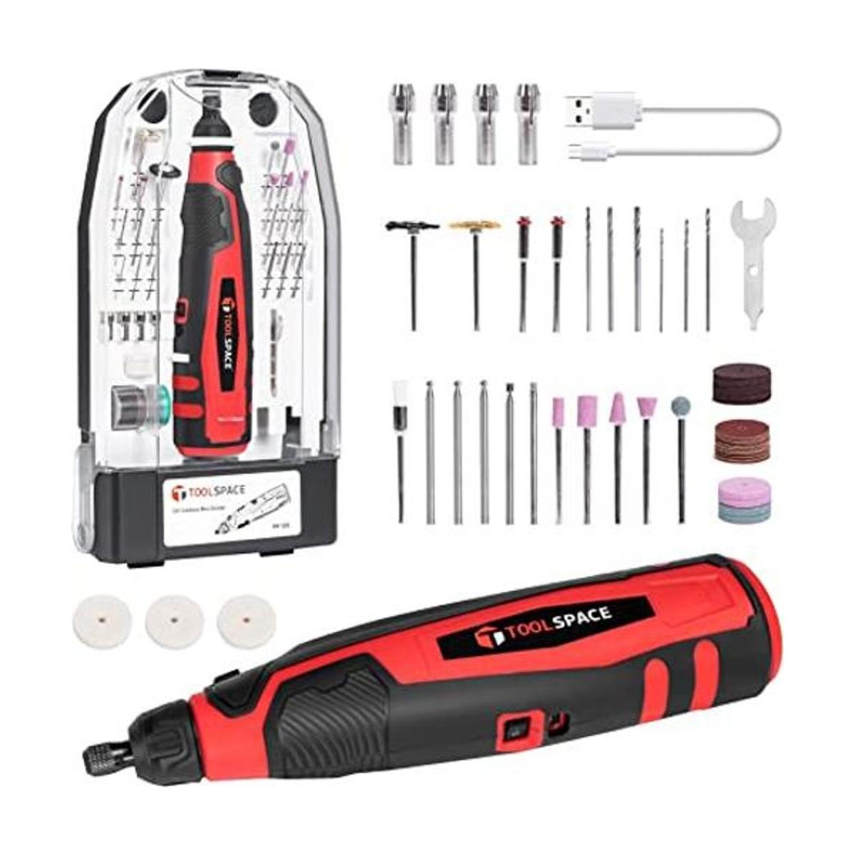 TOOLSPACE Kit de herramientas rotativas inalámbricas de
