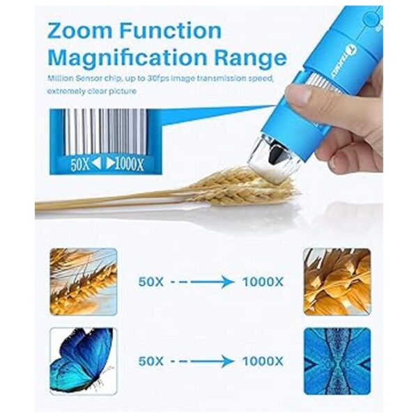 Microscopio digital inalámbrico de mano USB HD Cámara de_2
