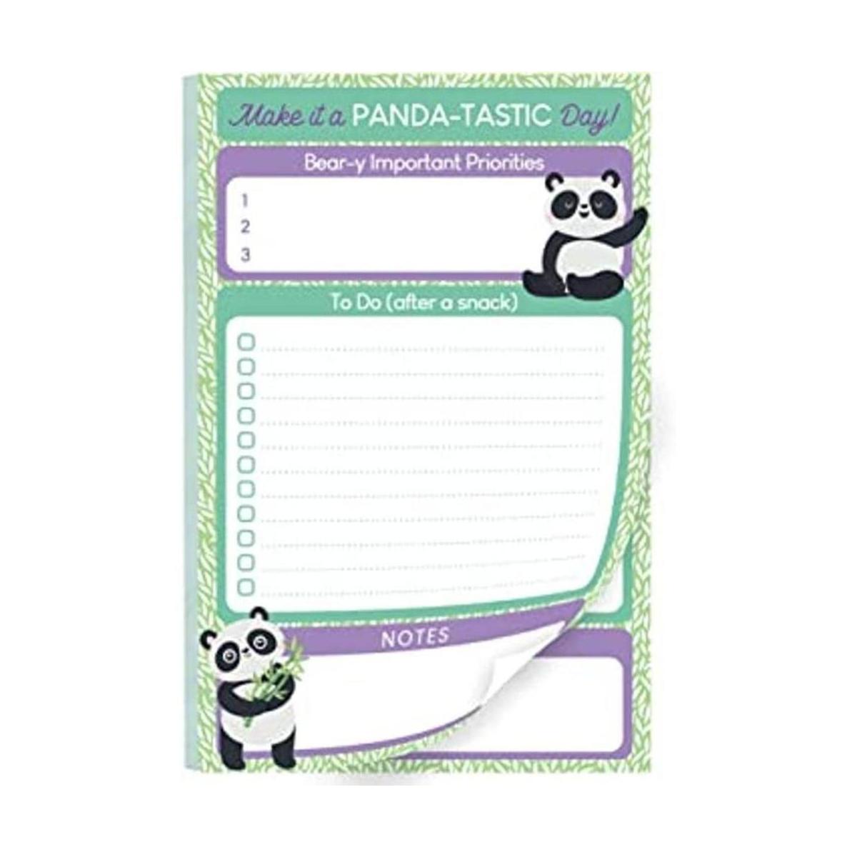 Panda Bloc de notas de lista de tareas 50 hojas de 5.5 x