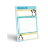 Bloc de notas con lista de tareas de pinginos 50 hojas_1