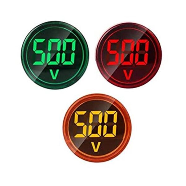 Szliyands 3 indicadores de voltaje de CA con pantalla_1