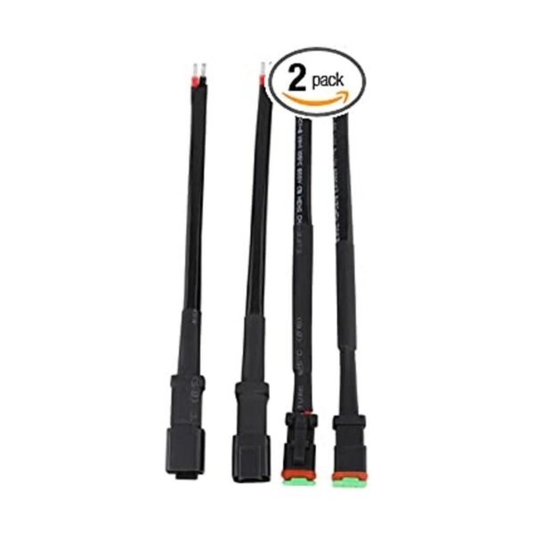 Juego de 2 cables DT de 2 pines macho hembra para luces_1