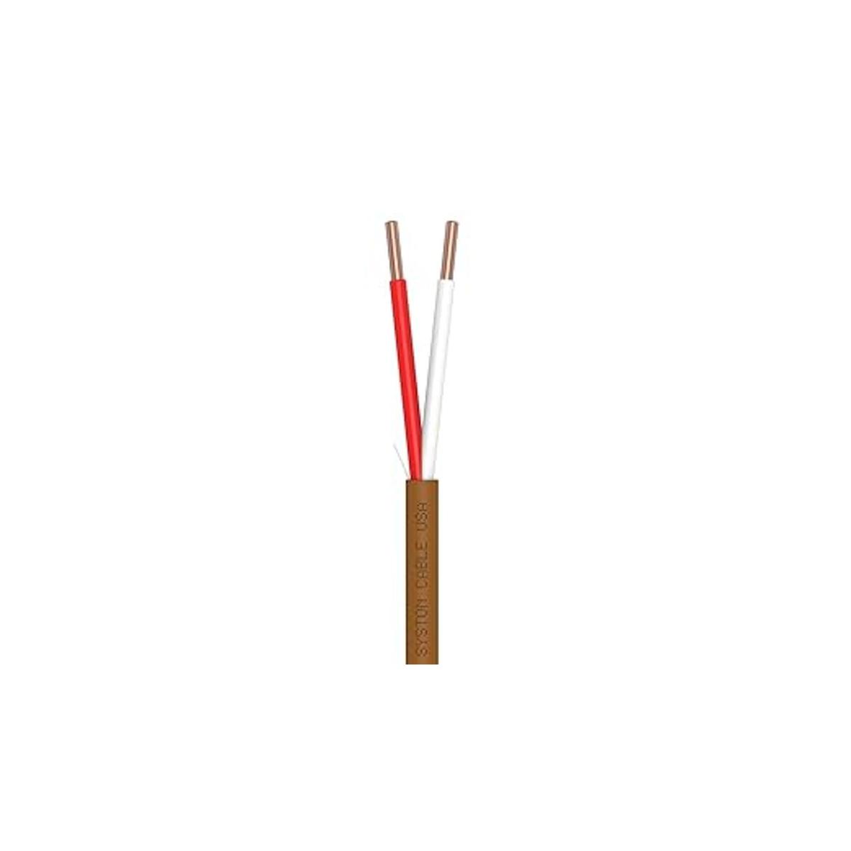 Cable de termostato 182 marrón 18 AWG 2 conductores