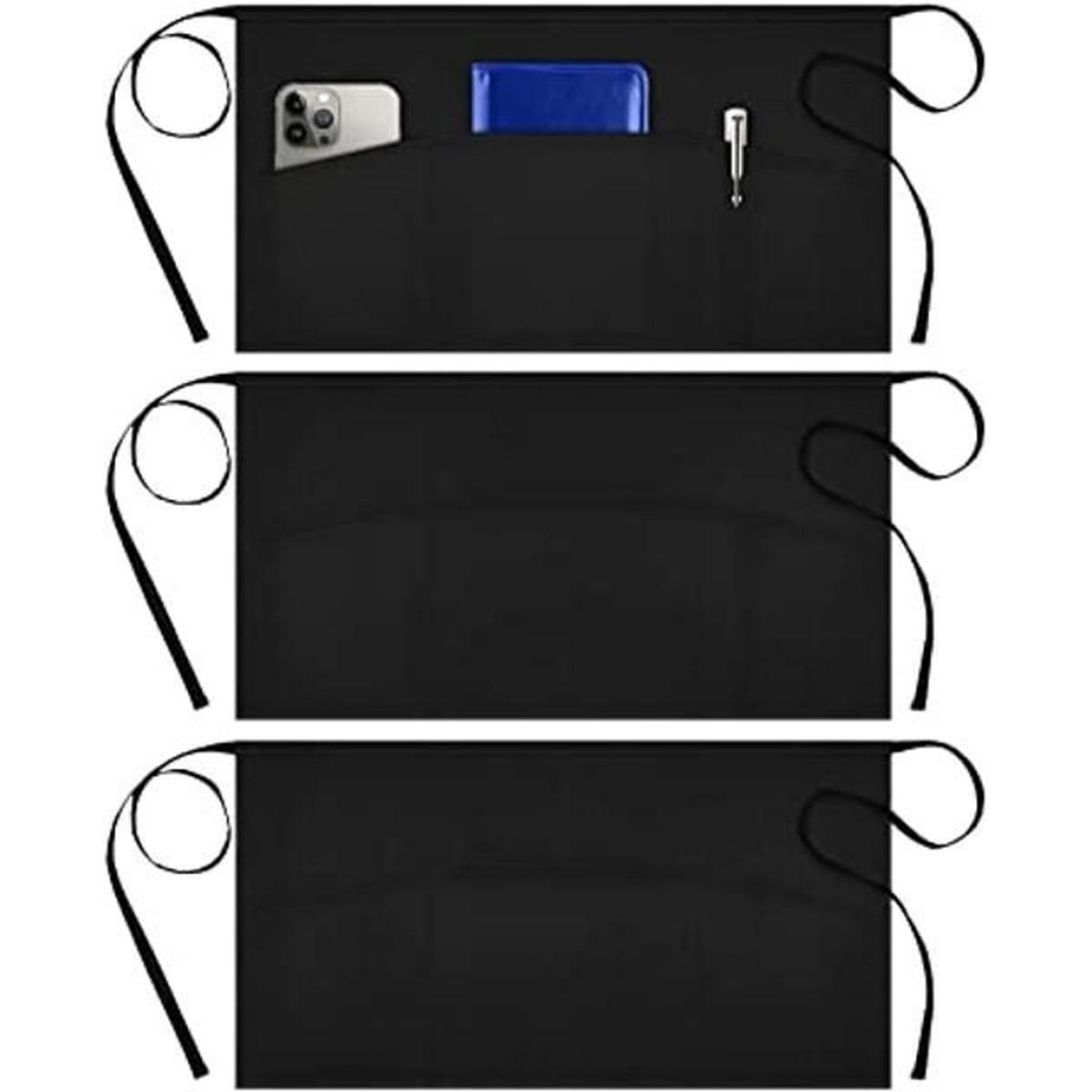 Syntus Paquete de 3 delantales de servidor con 3