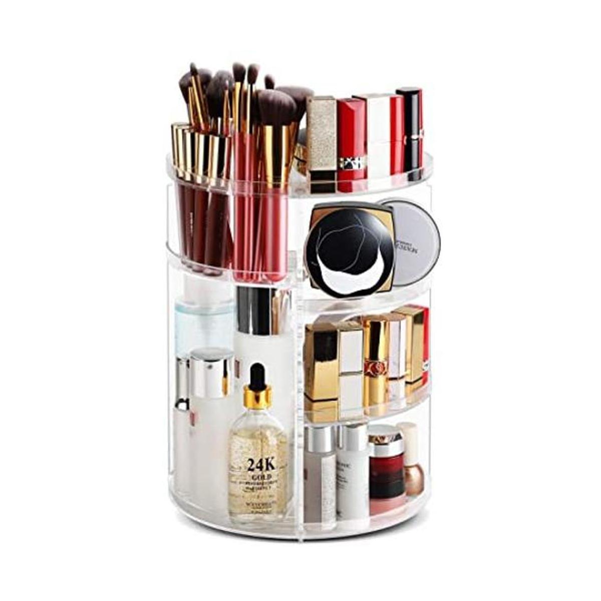 Syntus Organizador de maquillaje giratorio de 360