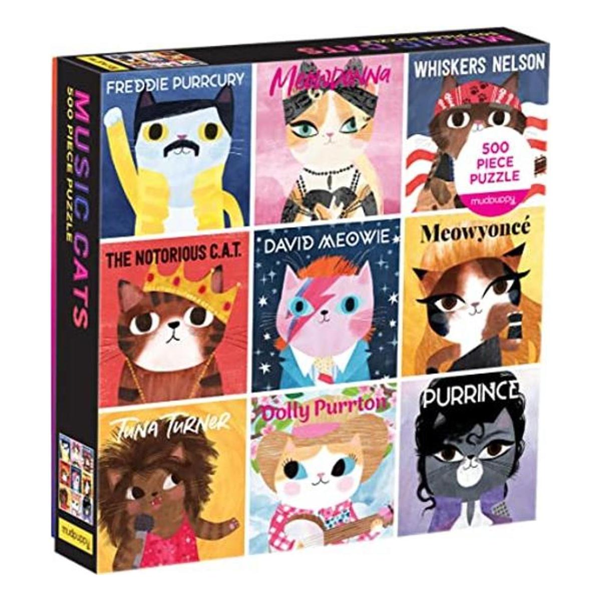 Music Cats Rompecabezas familiar de 500 piezas de