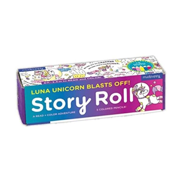 Mudpuppy Luna Unicorn Blast Off Rollo de papel para_1