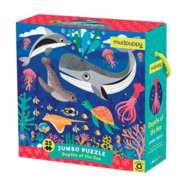 Profundidades del mar Jumbo Puzzle de Mudpuppy Incluye_1