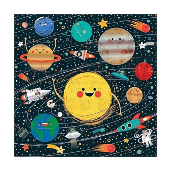 Mudpuppy Rompecabezas jumbo con sistema solar 25 piezas_2