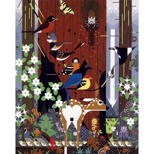 Charley Harper The Sierra Range Rompecabezas de 1000 piezas_1