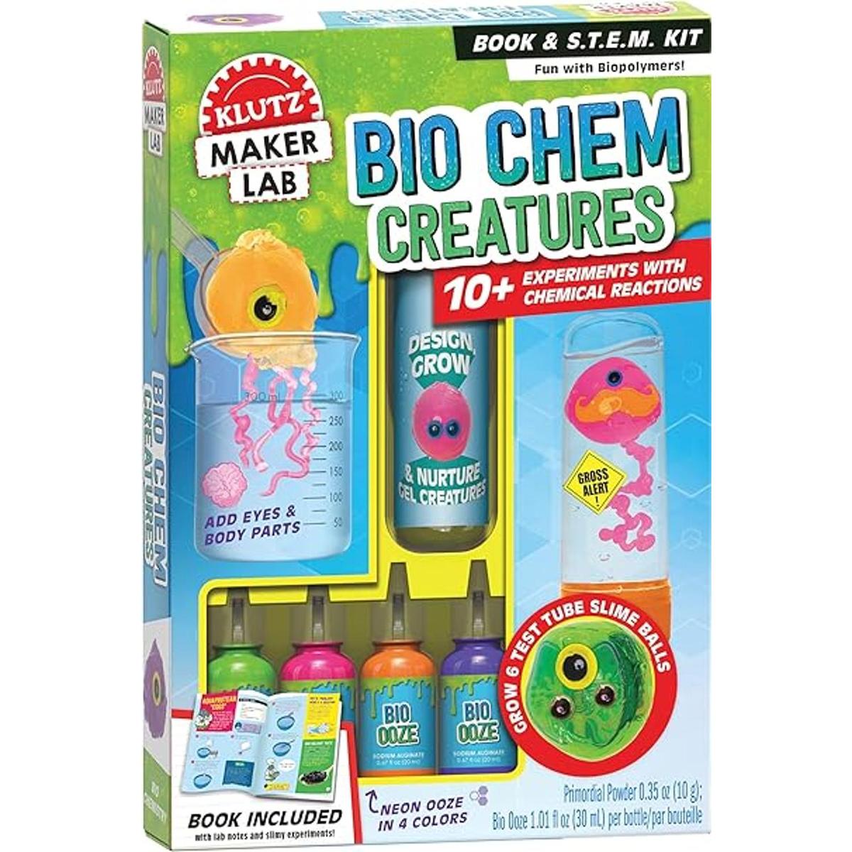 Klutz Kit de laboratorio STEAM de criaturas Bio Chem