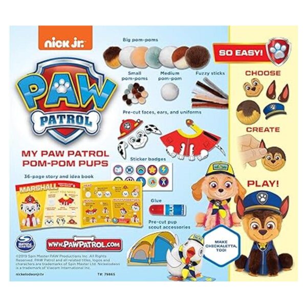 Klutz My PAW Patrol PomPom Pups Jr. Kit de manualidades_3