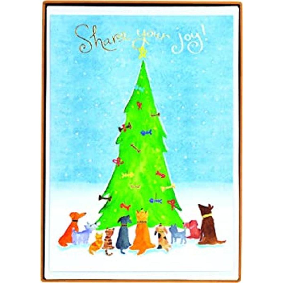 Graphique Share Your Joy Tarjetas navideñas Paquete de