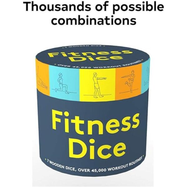 Chronicle Books Dados de fitness 7 dados de madera más_2