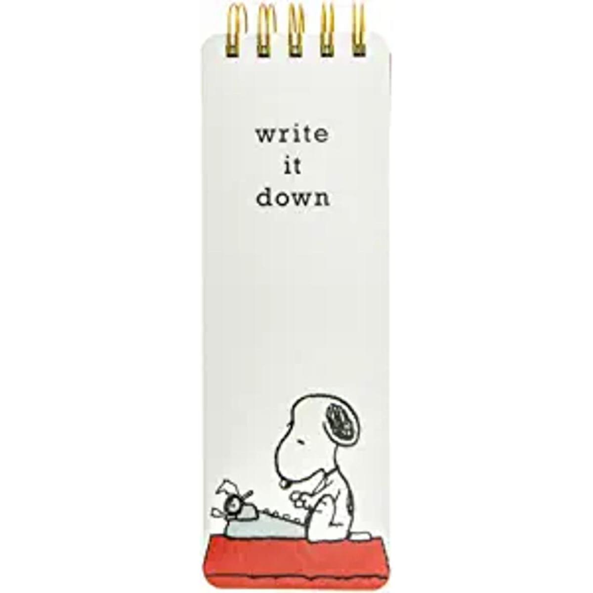 Graphique Peanuts Snoopy Diario para máquina de escribir