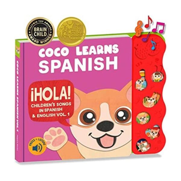 Coco Learns Spanish Vol. 1 Libro musical español y_1